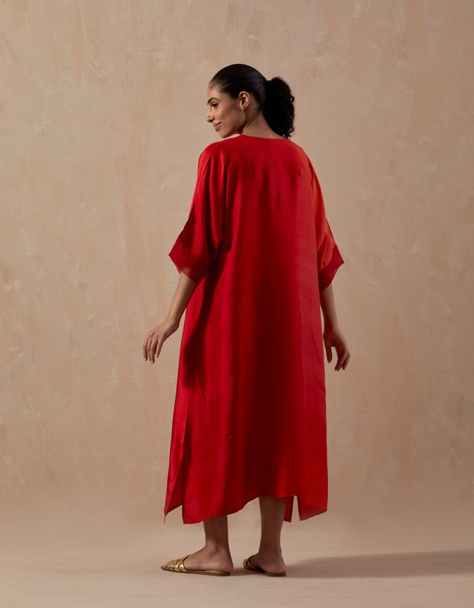 Orange Red Ombre Kaftan