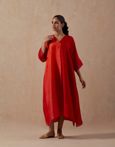 Orange Red Ombre Kaftan