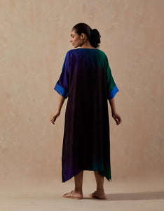 Green Blue Ombre Kaftan